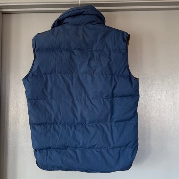 Men's Vintage REI Goose Down Zip Puffer Vest Sz S Navy Blue Outdoor Gorpcore - Picture 2 of 7